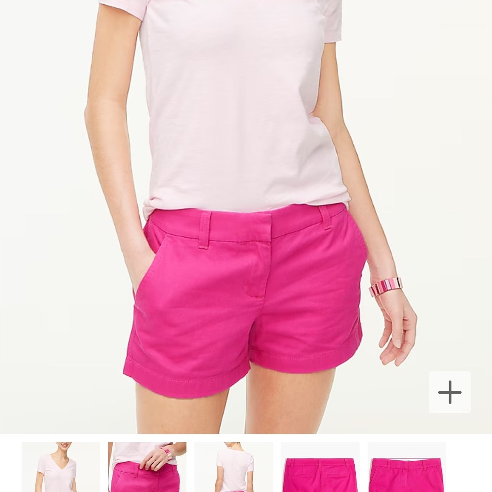 J Crew Classic Chine 5” Shorts Fuchsia Pink
